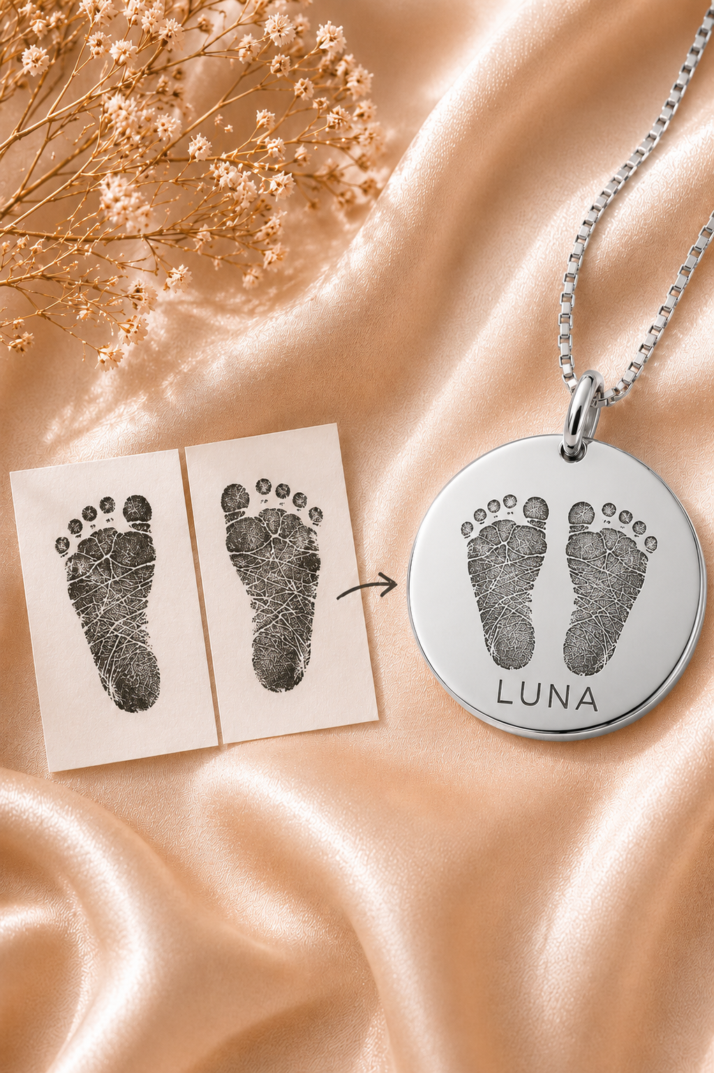 Inner Ziva — Silver Tiny Toes Heirloom Disc™
