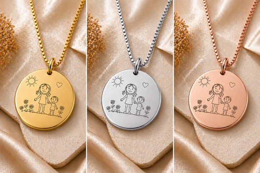 Inner Ziva Heirloom Disc - Gold, Silver and Rose Gold