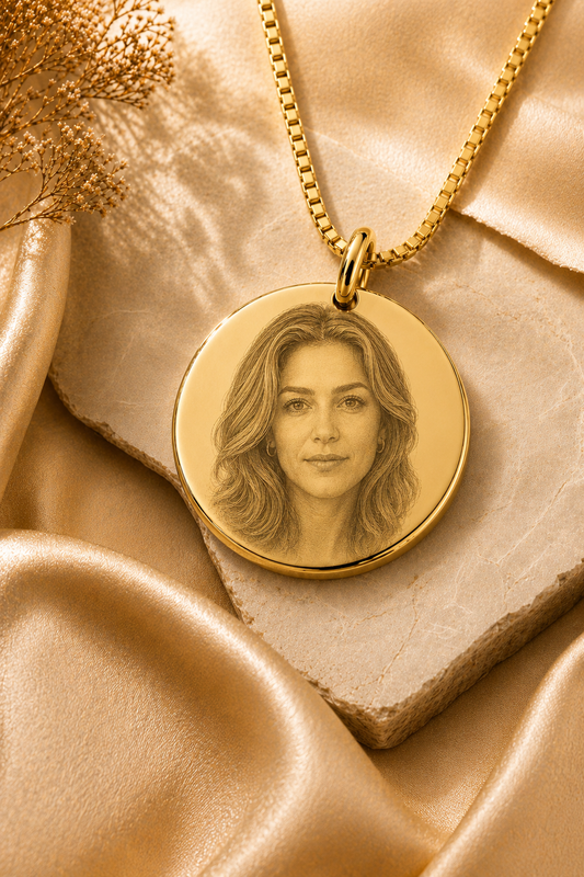 Inner Ziva Muse Disc™ – Personalized Portrait Necklace