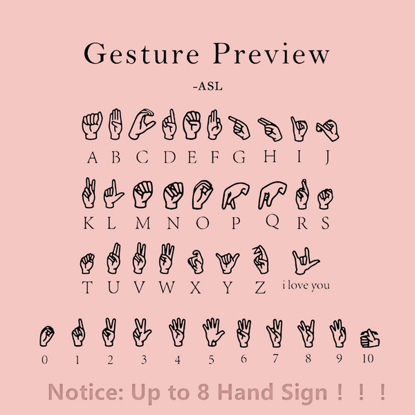 Personalized ASL Necklace