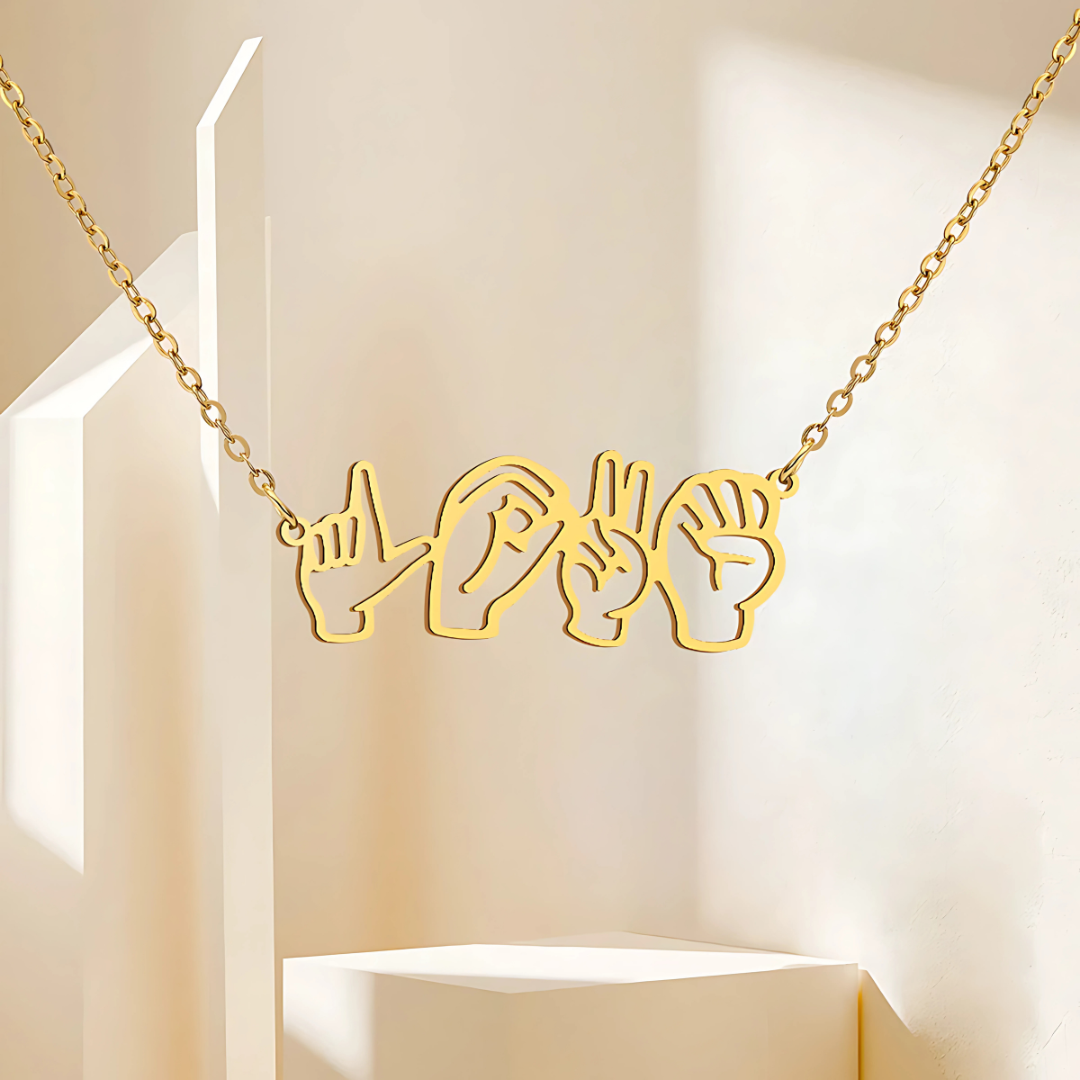 Custom ASL Name Necklace