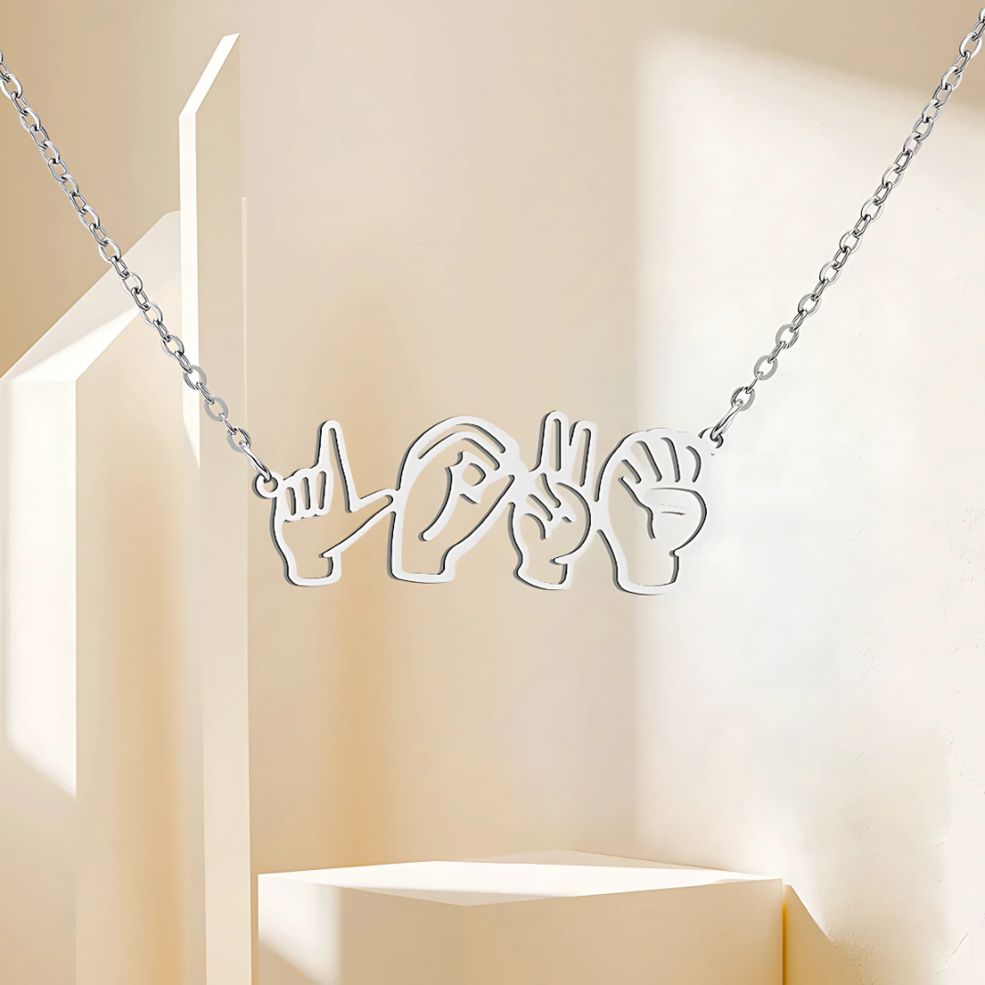 Custom ASL Name Necklace