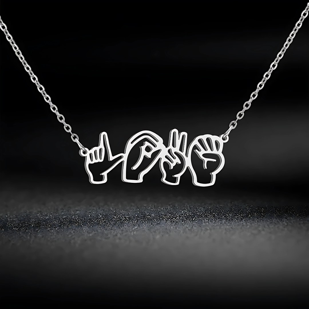 Custom ASL Name Necklace