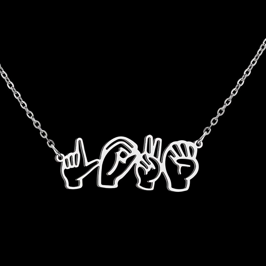 Custom ASL Name Necklace