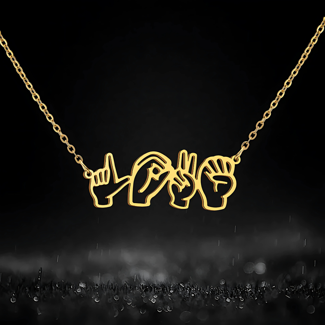 Custom ASL Name Necklace
