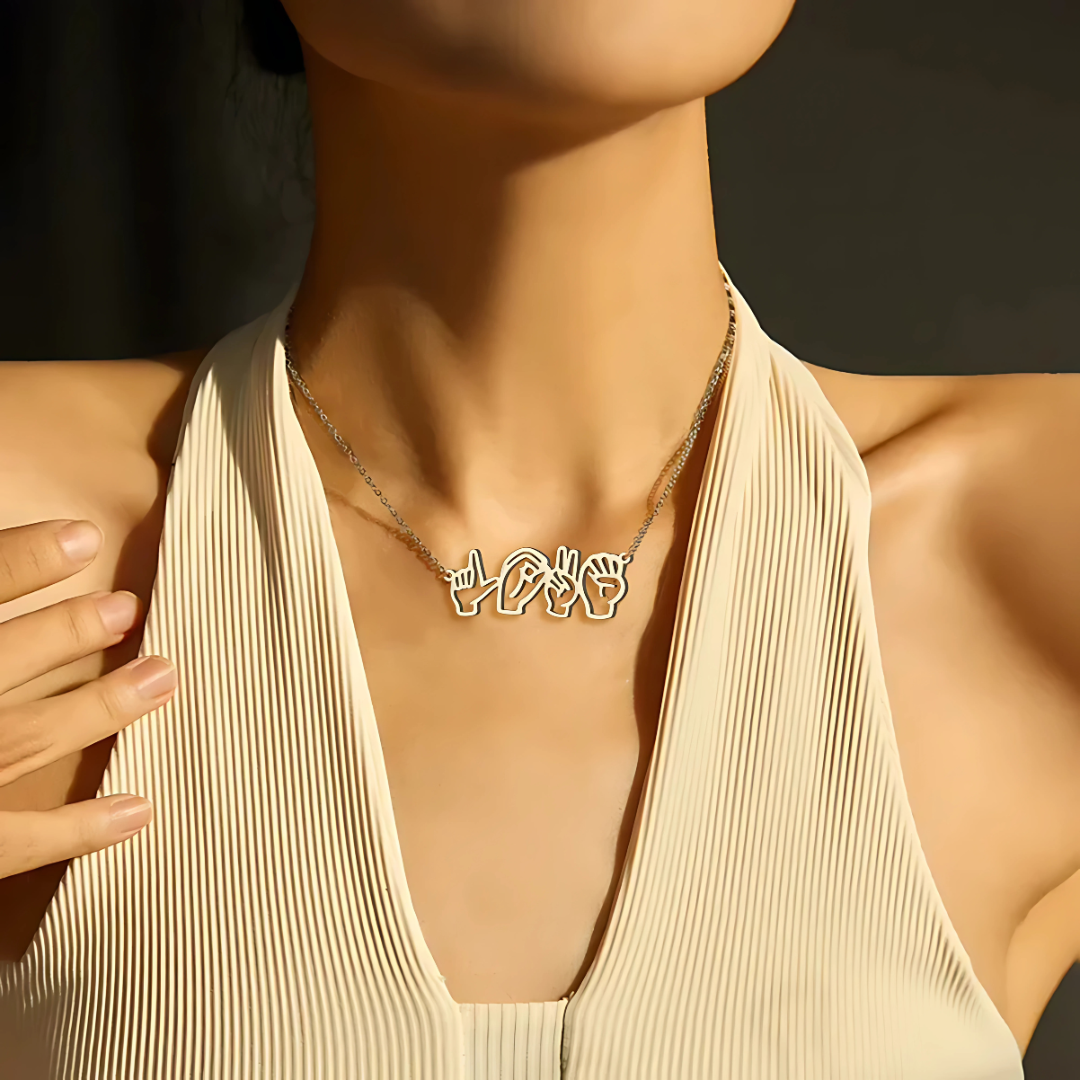 Custom ASL Name Necklace