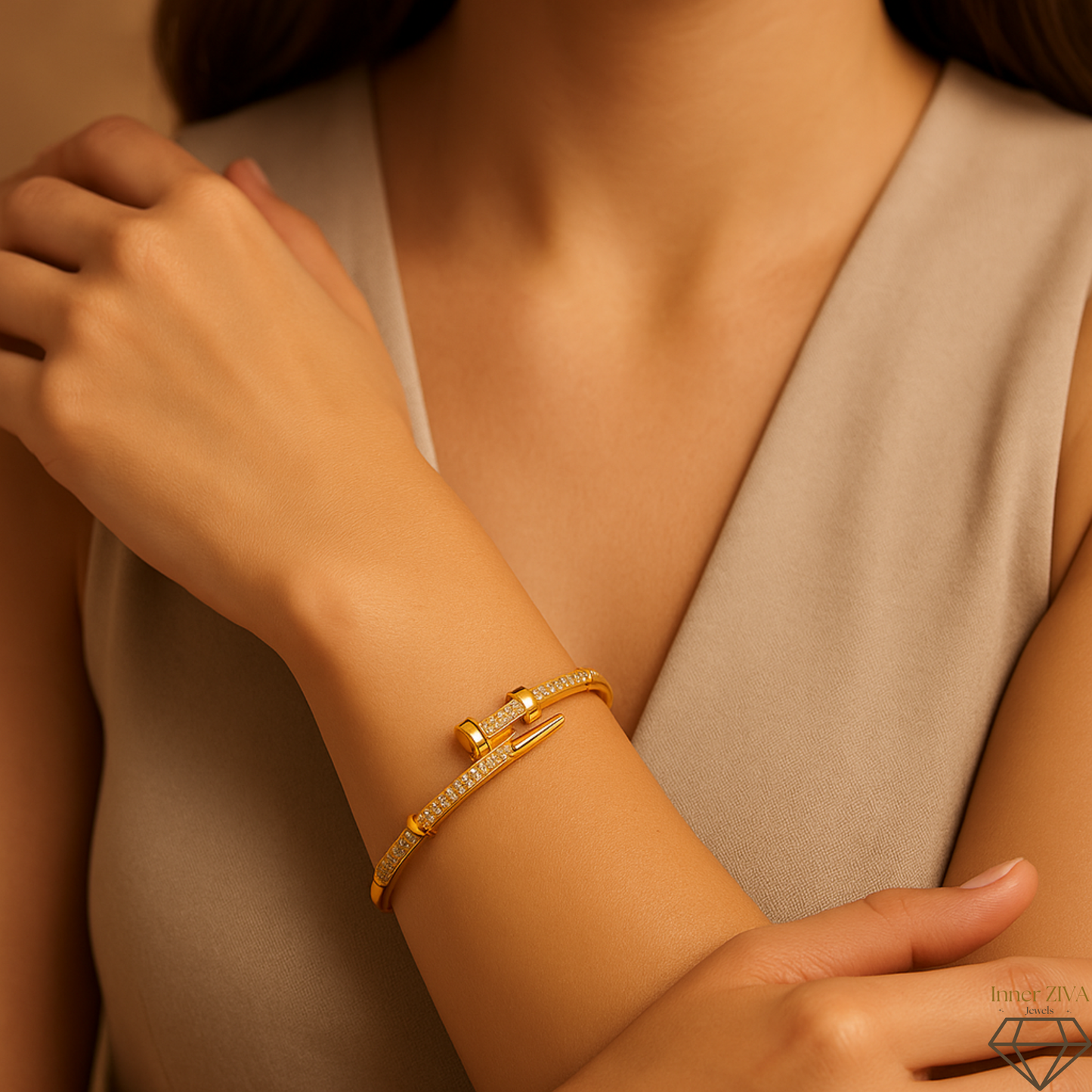 DazzleAura Crystal Bracelet