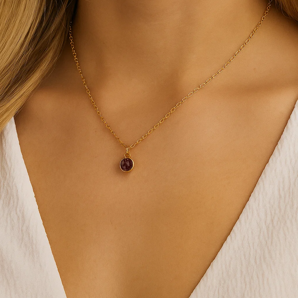 Radiant Birthstone Necklace