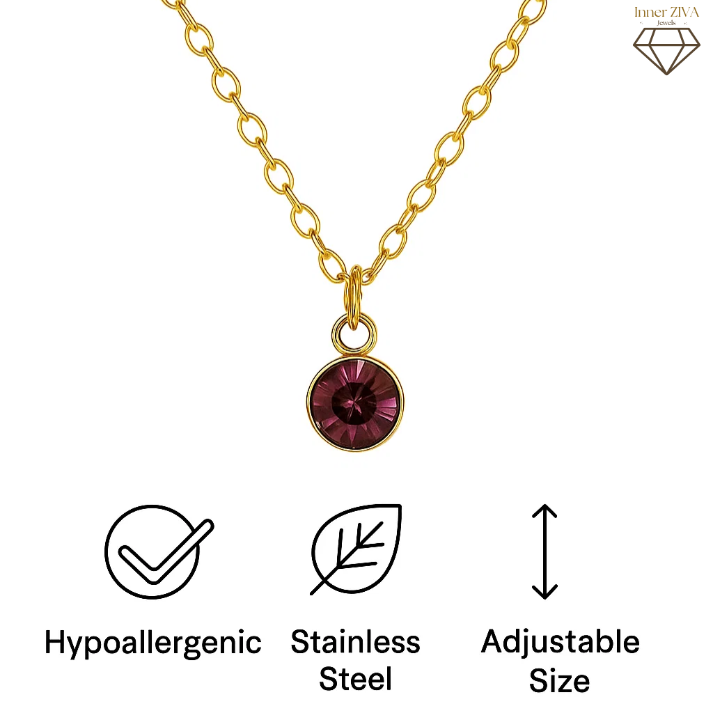 Radiant Birthstone Necklace