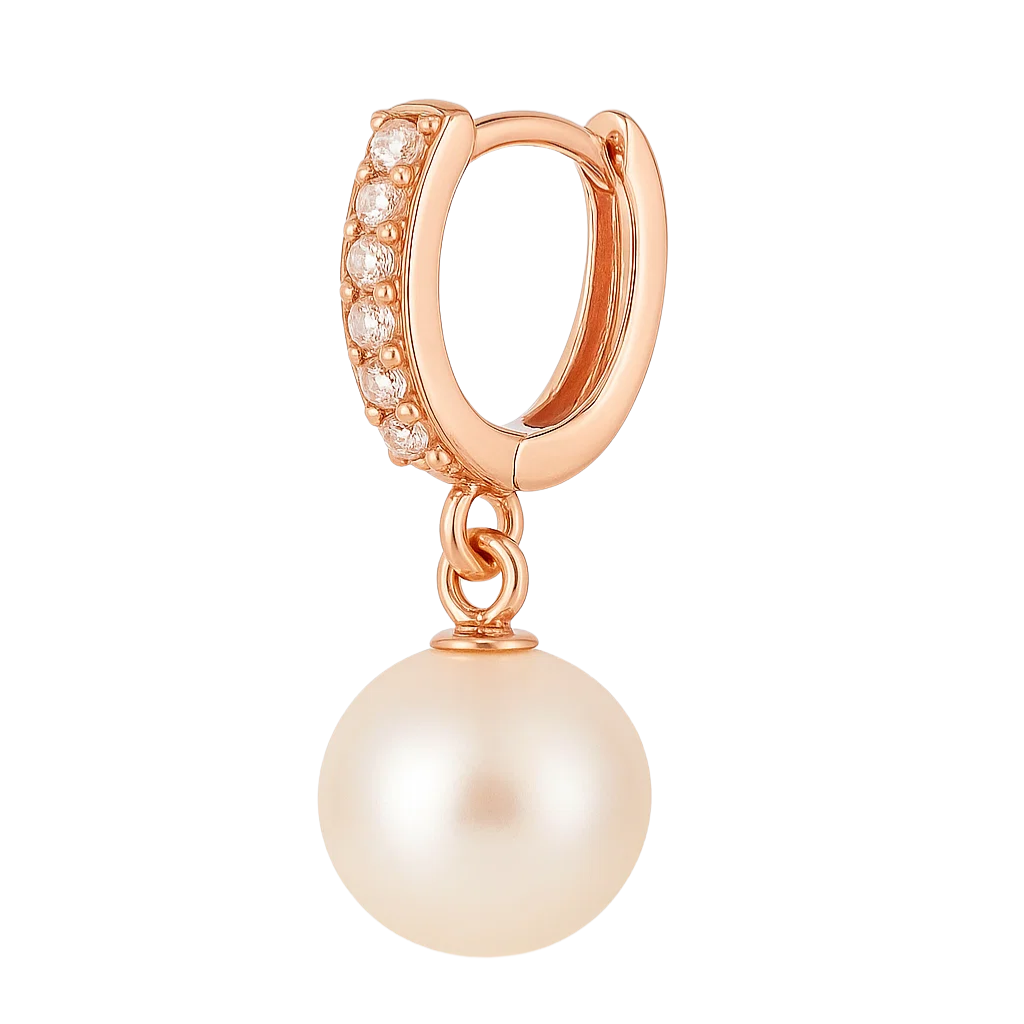 Golden Pearl Drop Earrings