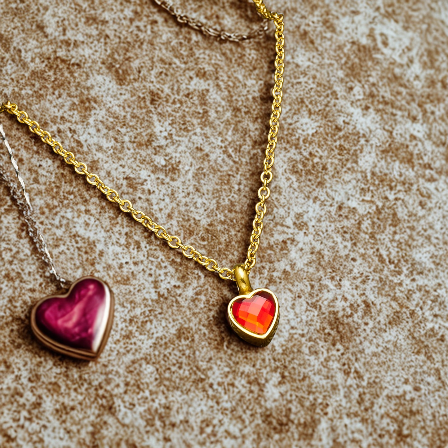 Heart Birthstone Memorial Necklace