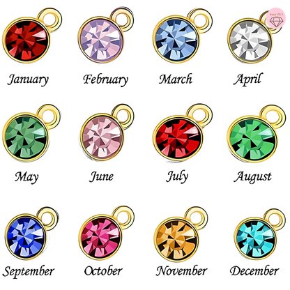 18K Gold Birthstone Necklace for Women
