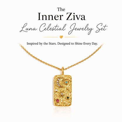 Inner Ziva Luna Waterproof Celestial Jewelry Set