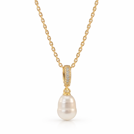 Pearl Dewdrop Glow Necklace