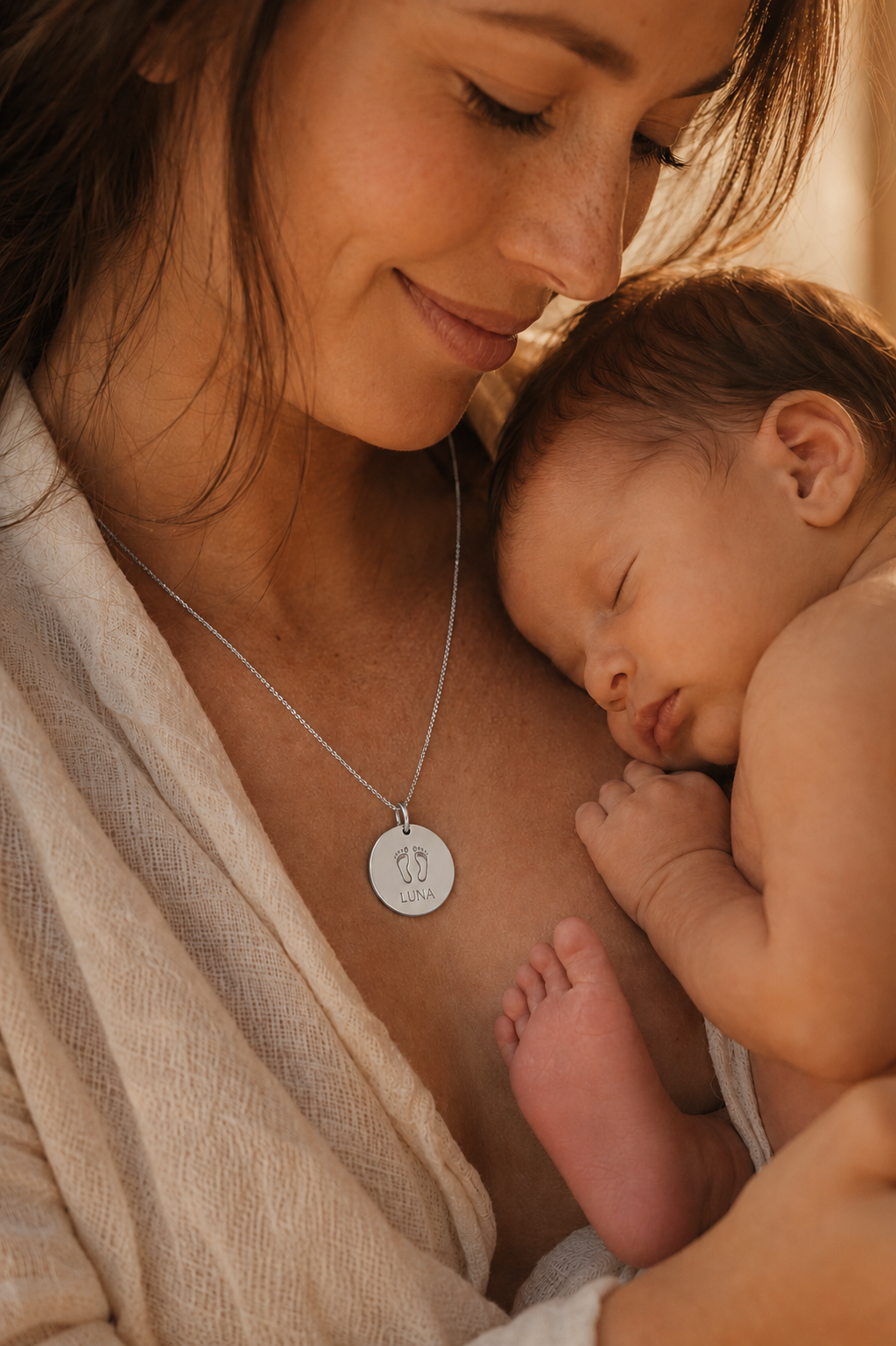 Inner Ziva — Silver Tiny Toes Heirloom Disc™