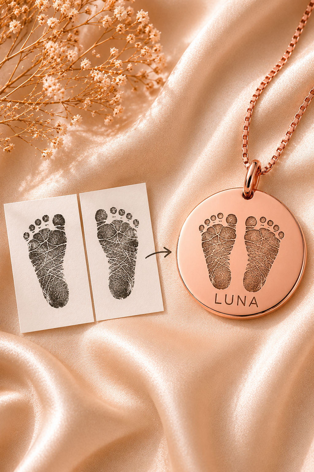 Inner Ziva — Rose Gold Tiny Toes Heirloom Disc™