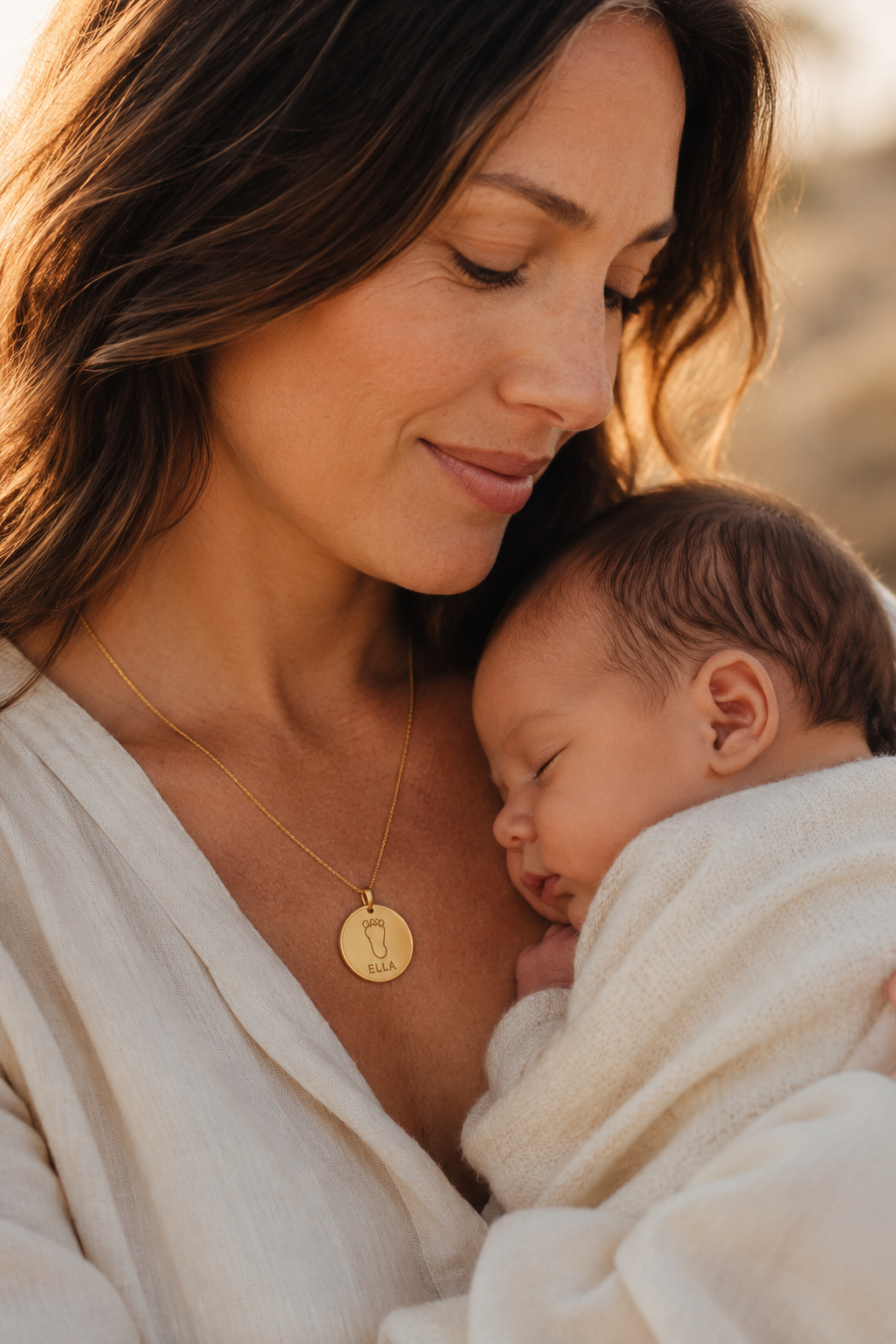 Inner Ziva — Gold Baby Name Disc™
