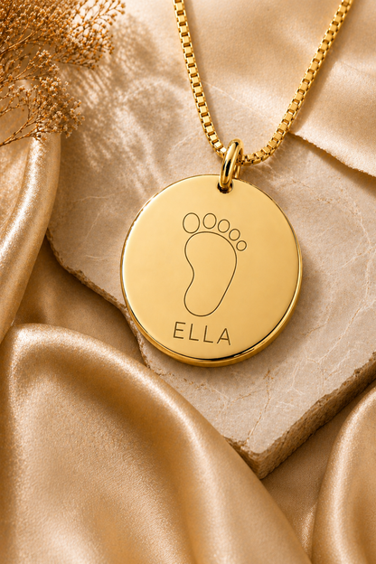 Inner Ziva — Gold Baby Name Disc™