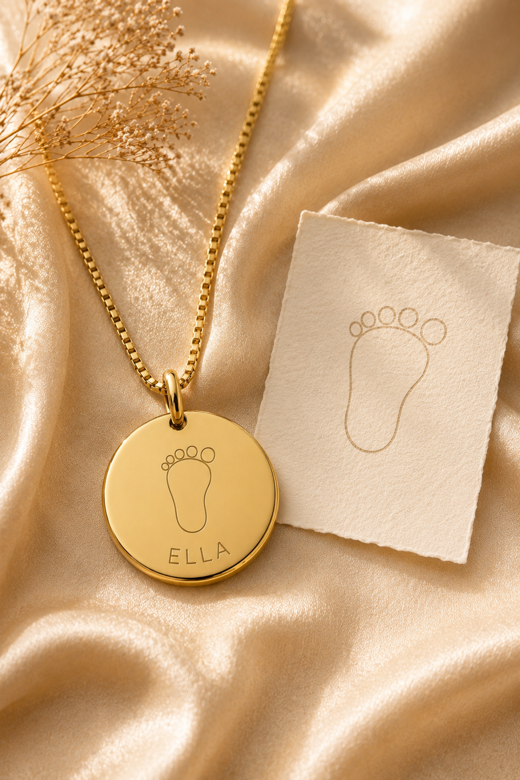 Inner Ziva — Gold Baby Name Disc™