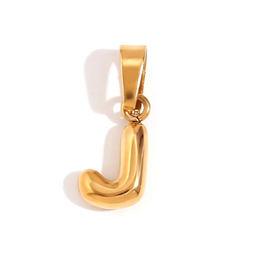 MamacitaSlay Stylish Mini Gold Plated Waterproof 26 Initial Letters Jewelry Pendants Diy Charms For Jewelry Making Dily Jewelry