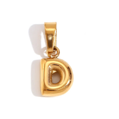 MamacitaSlay Stylish Mini Gold Plated Waterproof 26 Initial Letters Jewelry Pendants Diy Charms For Jewelry Making Dily Jewelry