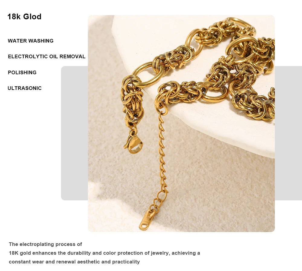 MamacitaSlay 316L Stainless Steel Creative Chain Necklace 18K Gold Plated Waterproof Jewelry Hip Hop Unique Necklace 2026 Gift