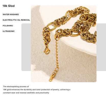 MamacitaSlay 316L Stainless Steel Creative Chain Necklace 18K Gold Plated Waterproof Jewelry Hip Hop Unique Necklace 2026 Gift