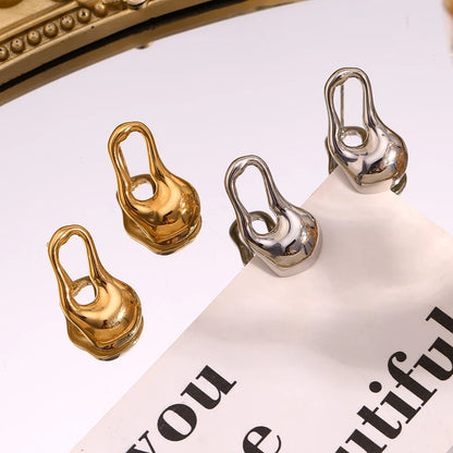 MamacitaSlay Newly design Irregular Pin gold plated earrings for women stainless steel jewelry Waterproof titanium earrings