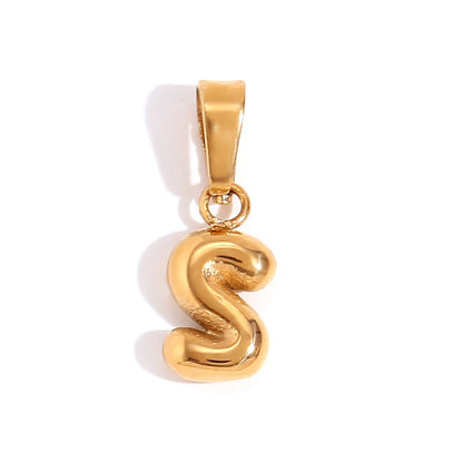 MamacitaSlay Stylish Mini Gold Plated Waterproof 26 Initial Letters Jewelry Pendants Diy Charms For Jewelry Making Dily Jewelry