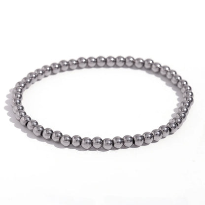 MamacitaSlay 316L Stainless Steel Elastic Bead Bracelet 18K Gold Plated Waterproof Wrist Jewelry High Quality Bracelet Gifts
