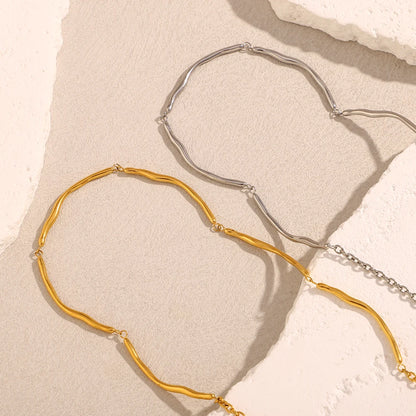 MamacitaSlay Classic 316L Stainless Steel Irregular Necklace Party Waterproof Jewelry Unique Cool Neck Jewelry Neutral Necklace