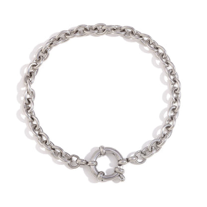 MamacitaSlay Classic Paper Clip Chain Blade Chain O Chain NK Chain Women's Hand Bracelets Trendy Women's Stainless Steel Jewelry