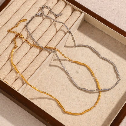 MamacitaSlay Classic 316L Stainless Steel Irregular Necklace Party Waterproof Jewelry Unique Cool Neck Jewelry Neutral Necklace