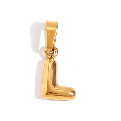 MamacitaSlay Stylish Mini Gold Plated Waterproof 26 Initial Letters Jewelry Pendants Diy Charms For Jewelry Making Dily Jewelry