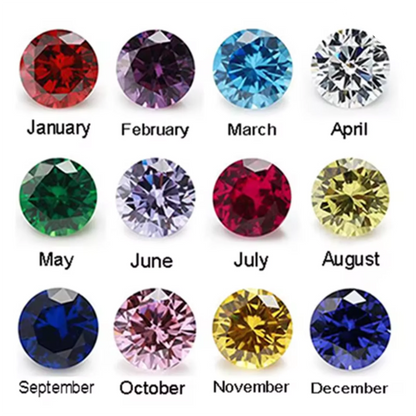 Circle of Love Engraved Birthstone Bracelet