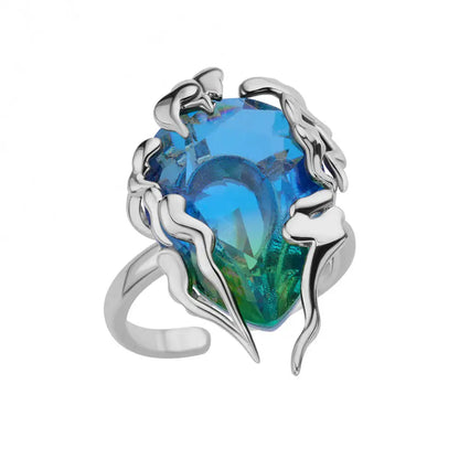 Zircon Flame Drop Ring for Women