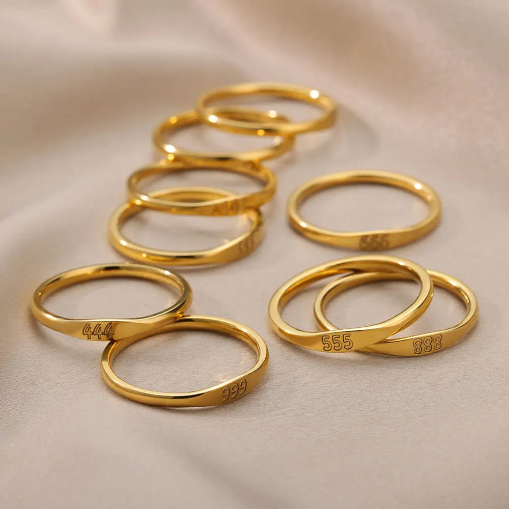 Angel Number Ring · 444 555 666 777
