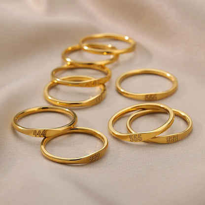 Angel Number Ring · 444 555 666 777