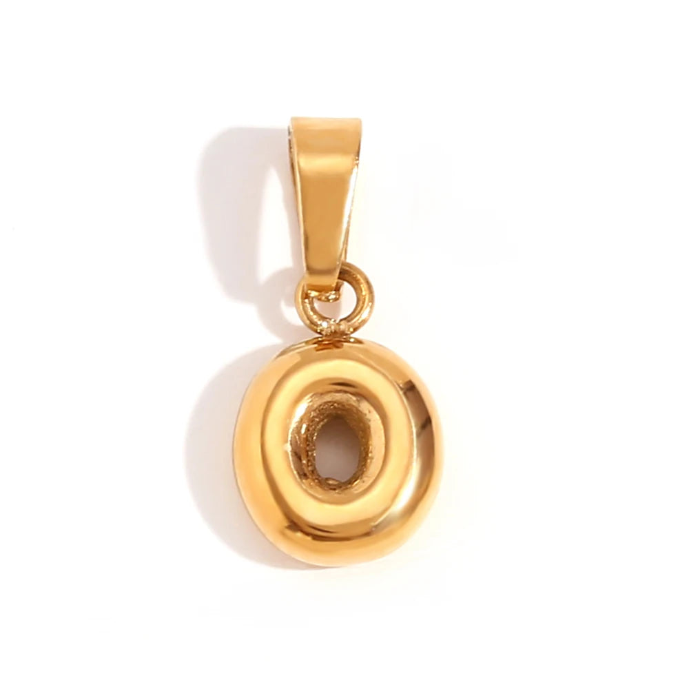 MamacitaSlay Stylish Mini Gold Plated Waterproof 26 Initial Letters Jewelry Pendants Diy Charms For Jewelry Making Dily Jewelry