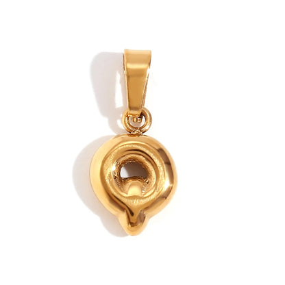 MamacitaSlay Stylish Mini Gold Plated Waterproof 26 Initial Letters Jewelry Pendants Diy Charms For Jewelry Making Dily Jewelry