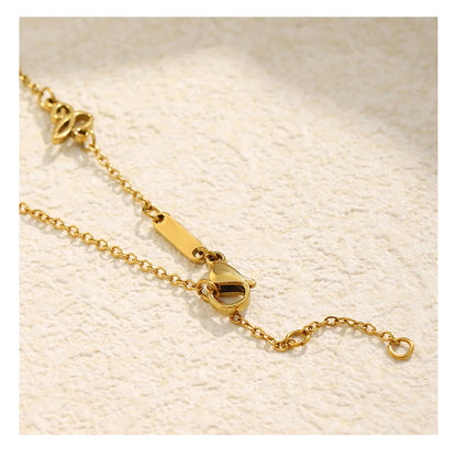 MamacitaSlay 316L Stainless Steel Celestial Pendant Necklace 18K Gold Plated Waterproof Jewelry Gift For Women Everyday Wear