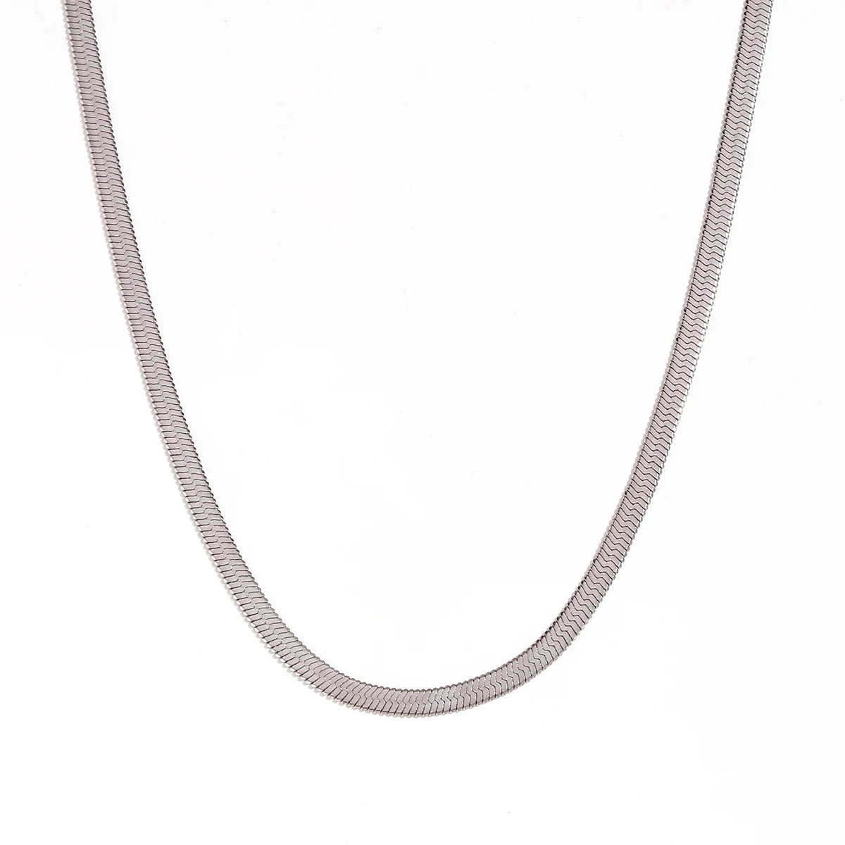 MamacitaSlay Water Wave Chain Snake Chain Women's 316L Stainless Steel Necklace Bracelets Belly Chain Various Styles Jewelry