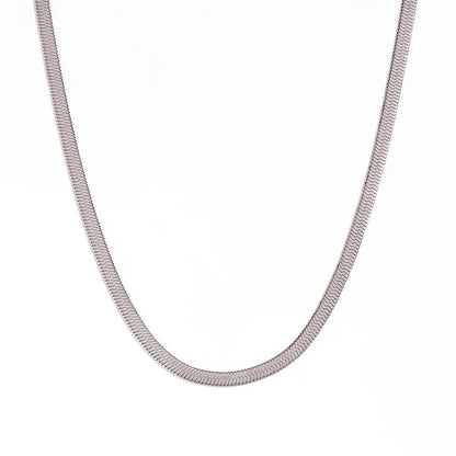 MamacitaSlay Water Wave Chain Snake Chain Women's 316L Stainless Steel Necklace Bracelets Belly Chain Various Styles Jewelry