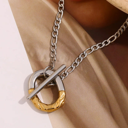 MamacitaSlay Unique 316L Stainless Steel OT Buckle Necklace Party Creative Waterproof Jewelry Unisex Charm Gift High Quality