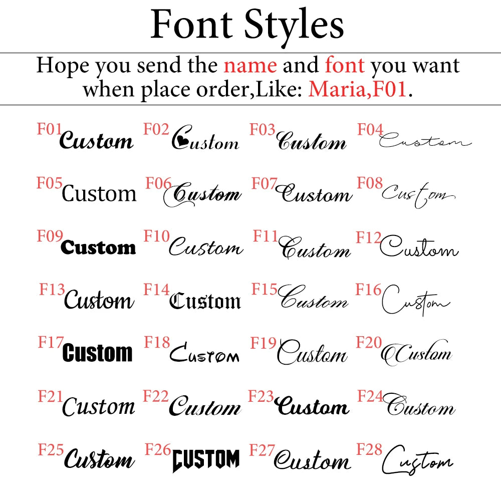 Personalized Custom Name Necklace with Zircon Letters