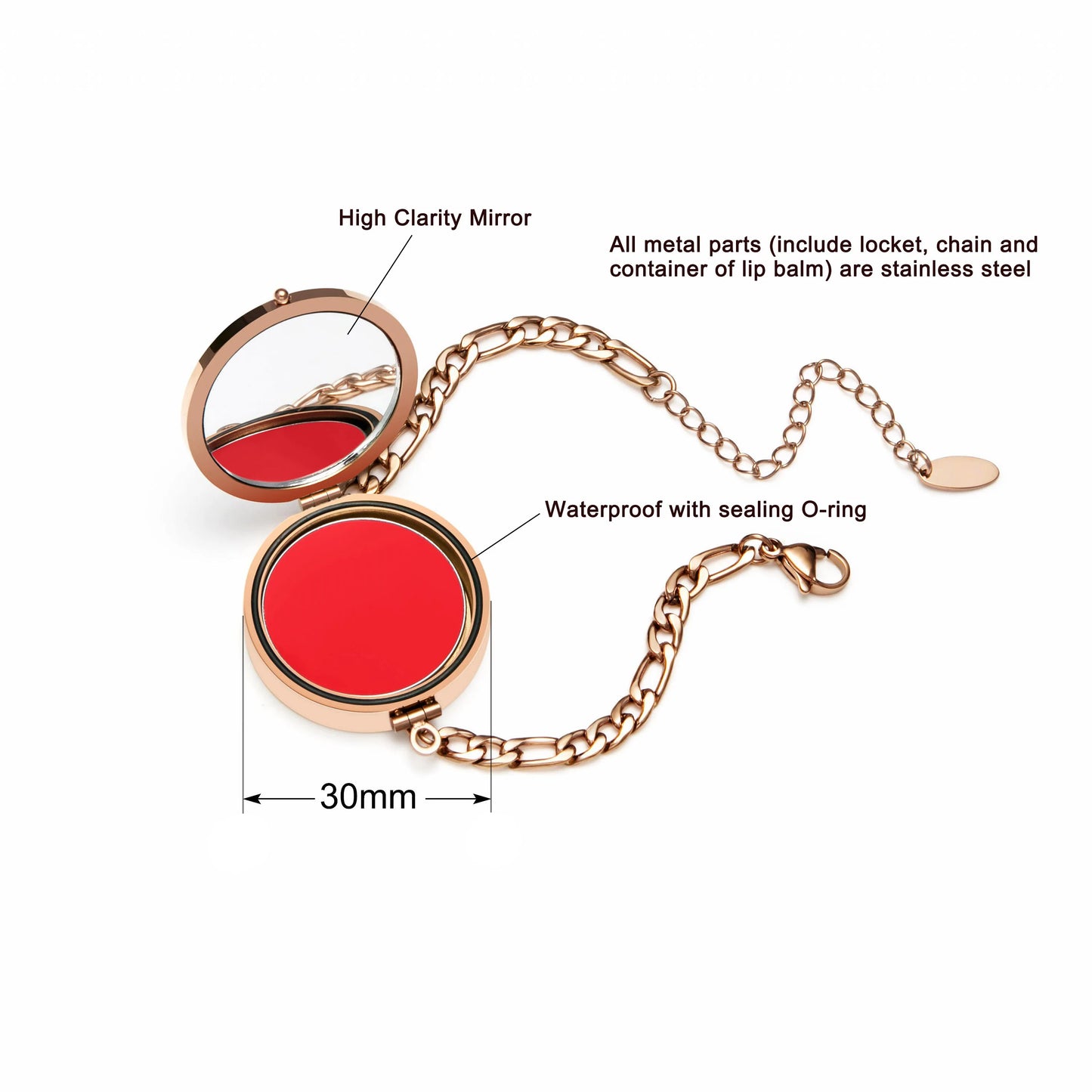 Chic Mother of Pearl Locket Bracelet