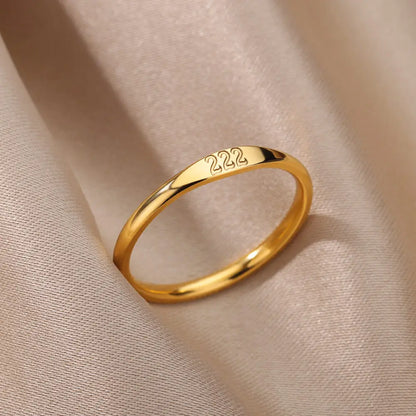 Angel Number Ring · 444 555 666 777