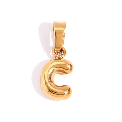 MamacitaSlay Stylish Mini Gold Plated Waterproof 26 Initial Letters Jewelry Pendants Diy Charms For Jewelry Making Dily Jewelry