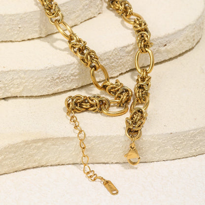 MamacitaSlay 316L Stainless Steel Creative Chain Necklace 18K Gold Plated Waterproof Jewelry Hip Hop Unique Necklace 2026 Gift
