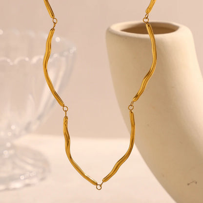 MamacitaSlay Classic 316L Stainless Steel Irregular Necklace Party Waterproof Jewelry Unique Cool Neck Jewelry Neutral Necklace